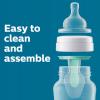 imagePhilips AVENT AntiColic Baby Bottle with AirFree Vent Newborn Gift Set with Snuggle Clear SCD30610Blue