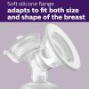 imagePhilips AVENT Double Electric Breast Pump Advanced with Natural Motion Technology with Clear Natural Response Baby Bottles White Pump Gray Bag Pouch and Belt SCF39462Single Electric Breast Pump