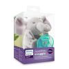 imagePhilips AVENT Soothie Snuggle Pacifier Holder with Detachable Pacifier 0m Elephant SCF34703 1 Count Pack of 1Elephant
