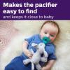 imagePhilips AVENT Soothie Snuggle Pacifier Holder with Detachable Pacifier 0m Elephant SCF34703 1 Count Pack of 1Elephant