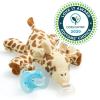 imagePhilips AVENT Soothie Snuggle Pacifier Holder with Detachable Pacifier 0m Elephant SCF34703 1 Count Pack of 1Giraffe