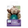 imagePhilips AVENT Soothie Snuggle Pacifier Holder with Detachable Pacifier 0m Elephant SCF34703 1 Count Pack of 1Monkey