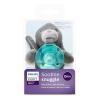 imagePhilips AVENT Soothie Snuggle Pacifier Holder with Detachable Pacifier 0m Elephant SCF34703 1 Count Pack of 1Seal