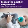 imagePhilips AVENT Soothie Snuggle Pacifier Holder with Detachable Pacifier 0m Elephant SCF34703 1 Count Pack of 1Seal