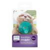 imagePhilips AVENT Soothie Snuggle Pacifier Holder with Detachable Pacifier 0m Elephant SCF34703 1 Count Pack of 1Sloth