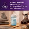 imagePhilips Avent Natural Baby Bottles with Natural Response Nipples Medium Flow Flow 3 with Seahorse and Starfish Design 9oz 4Pack SCY90368Blue