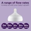 imagePhilips Avent Natural Baby Bottles with Natural Response Nipples Medium Flow Flow 3 with Seahorse and Starfish Design 9oz 4Pack SCY90368Clear