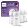 imagePhilips Avent Natural Baby Bottles with Natural Response Nipples Medium Flow Flow 3 with Seahorse and Starfish Design 9oz 4Pack SCY90368Clear