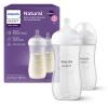 imagePhilips Avent Natural Baby Bottles with Natural Response Nipples Medium Flow Flow 3 with Seahorse and Starfish Design 9oz 4Pack SCY90368Clear