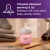 imagePhilips Avent Natural Baby Bottles with Natural Response Nipples Medium Flow Flow 3 with Seahorse and Starfish Design 9oz 4Pack SCY90368Pink