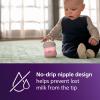 imagePhilips Avent Natural Baby Bottles with Natural Response Nipples Medium Flow Flow 3 with Seahorse and Starfish Design 9oz 4Pack SCY90368Pink