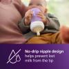 imagePhilips Avent Natural Baby Bottles with Natural Response Nipples Medium Flow Flow 3 with Seahorse and Starfish Design 9oz 4Pack SCY90368Purple