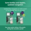 imagePhilips Avent Natural Glass Baby Bottles with Natural Response Nipples Slow Flow Flow 2 4oz 4Pack SCY910044 Ounce Pack of 4