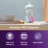 imagePhilips Avent PPSU Natural Baby Bottles with Medium Flow Nipples Flow 3 9oz with Decoration 2Pack SCY94302