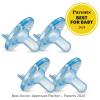 imagePhilips Avent Soothie Orthodontic Baby Pacifiers 100 Silicone Pacifiers One Piece BPAFree for Babies 03 Months 2 Lilac and 2 Pink 4 Pack Model SCF19070Blue