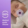 imagePhilips Avent Soothie Orthodontic Baby Pacifiers 100 Silicone Pacifiers One Piece BPAFree for Babies 03 Months 2 Lilac and 2 Pink 4 Pack Model SCF19070LilacPastel Pink
