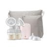 imagePhilips AVENT Double Electric Breast Pump Advanced with Natural Motion Technology with Clear Natural Response Baby Bottles White Pump Gray Bag Pouch and Belt SCF39462Double Electric Breast Pump