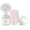 imagePhilips AVENT Double Electric Breast Pump Advanced with Natural Motion Technology with Clear Natural Response Baby Bottles White Pump Gray Bag Pouch and Belt SCF39462Single Electric Breast Pump