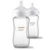 imagePhilips Avent Natural Glass Baby Bottles with Natural Response Nipples Slow Flow Flow 2 4oz 4Pack SCY910048 Count Pack of 2