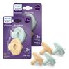 imagePhilips Avent Soothie Orthodontic Baby Pacifiers 100 Silicone Pacifiers One Piece BPAFree for Babies 03 Months 2 Lilac and 2 Pink 4 Pack Model SCF19070Light YellowPastel Cyan