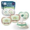 imagePhilips Avent Ultra Air Pacifier  4 x Light Breathable GlowinTheDark Baby Pacifiers for Babies Aged 618 Months BPA Free with Sterilizer Carry Case SCF37608Beige