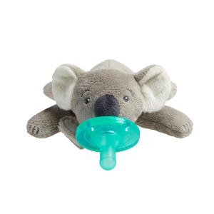 imagePhilips AVENT Soothie Snuggle Pacifier Holder with Detachable Pacifier 0m Elephant SCF34703 1 Count Pack of 1Koala