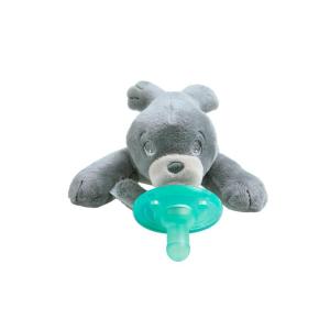 imagePhilips AVENT Soothie Snuggle Pacifier Holder with Detachable Pacifier 0m Elephant SCF34703 1 Count Pack of 1Seal