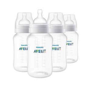 imagePhilips Avent AntiColic Bottle with AirFree Vent 4oz with Flow 1 Nipples 0m 4pk Clear SCY70104Clear