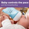 imagePhilips Avent Natural Baby Bottle with Natural Response Nipple Blue Baby Gift Set with Snuggle SCD83804Blue
