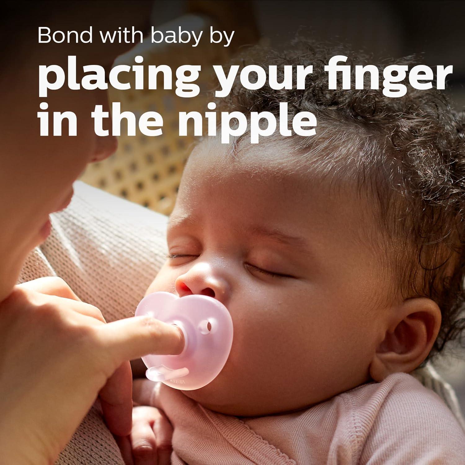 imagePhilips AVENT Soothie Heart pacifier 318m pinklight pink 2 pack SCF09912BlueLight Blue