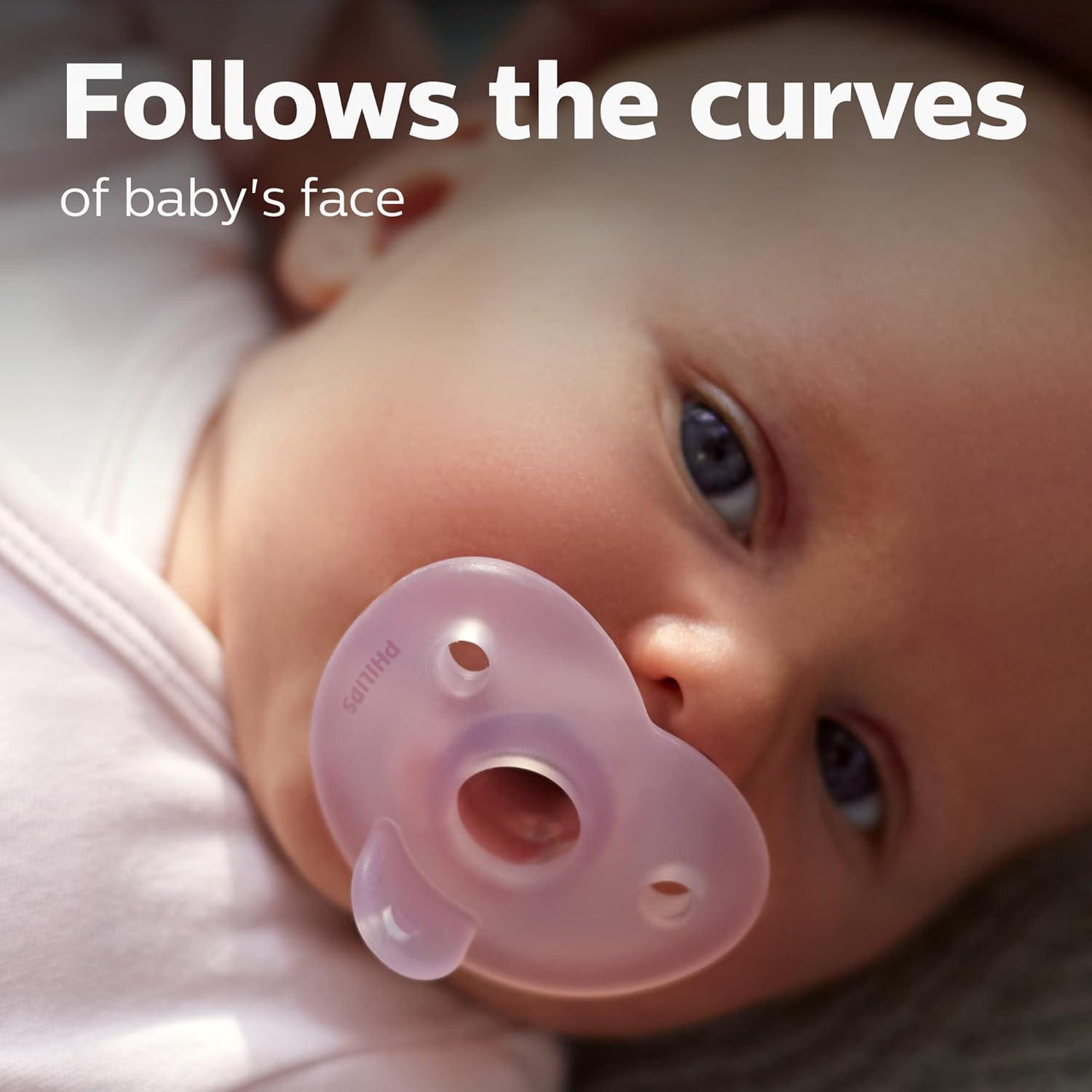 imagePhilips AVENT Soothie Heart pacifier 318m pinklight pink 2 pack SCF09912BlueLight Blue