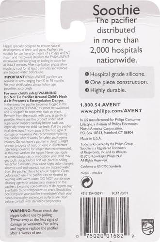 imagePhilips Avent SCF19001 Soothie 03mth GreenGreen 2 CountGreen