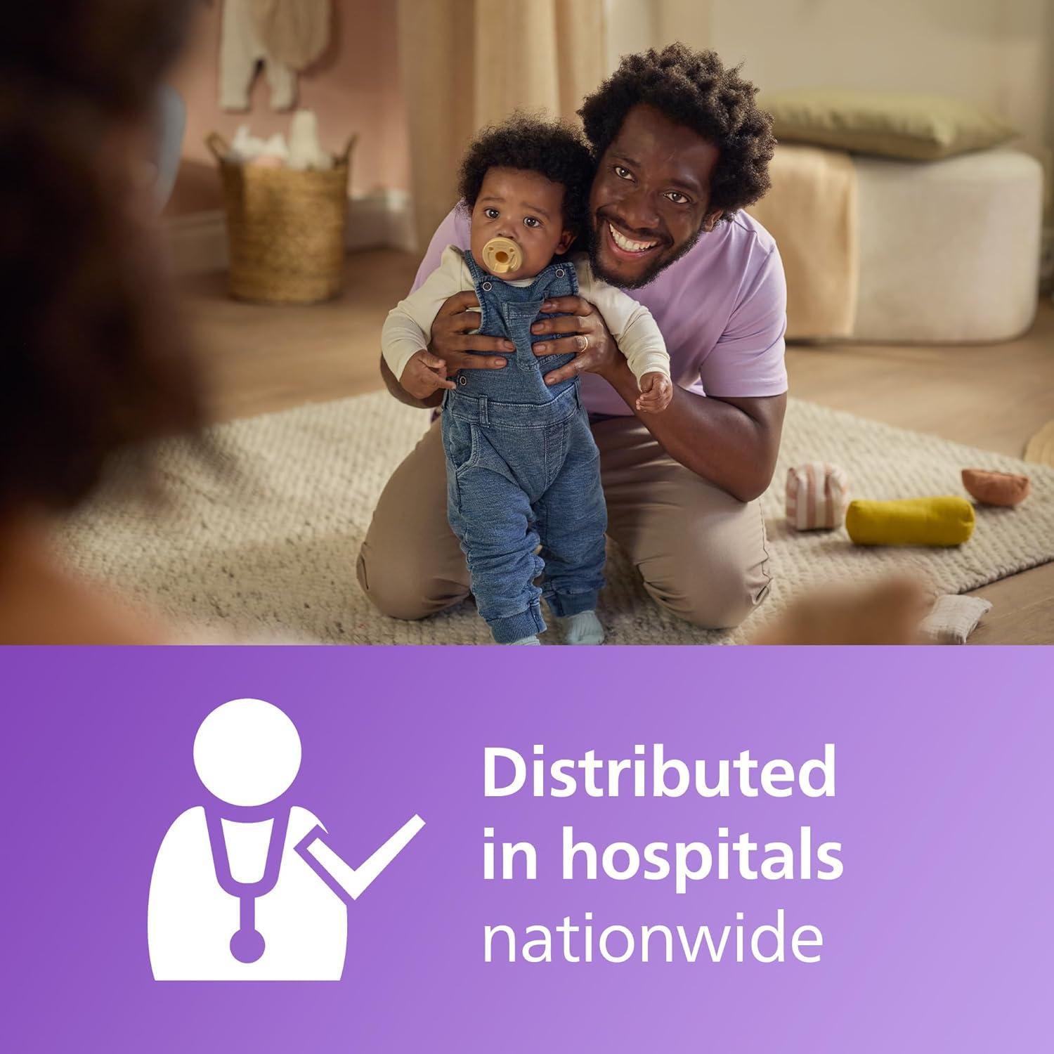 imagePhilips Avent Soothie Orthodontic Baby Pacifiers 100 Silicone Pacifiers One Piece BPAFree for Babies 318 Months Green 4 Pack Model SCF19245Light YellowPastel Cyan