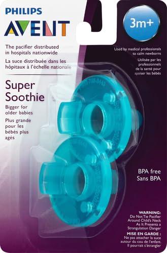 imagePhilips Avent Super Soothie Pacifier Green 3 months 2 Pack SCF19205