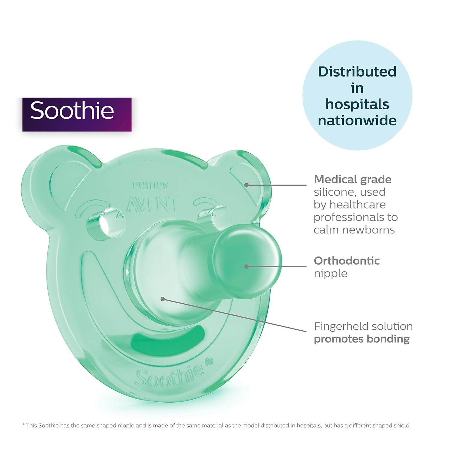 imagePhilips Avent Super Soothie Pacifier Green 3 months 2 Pack SCF19205