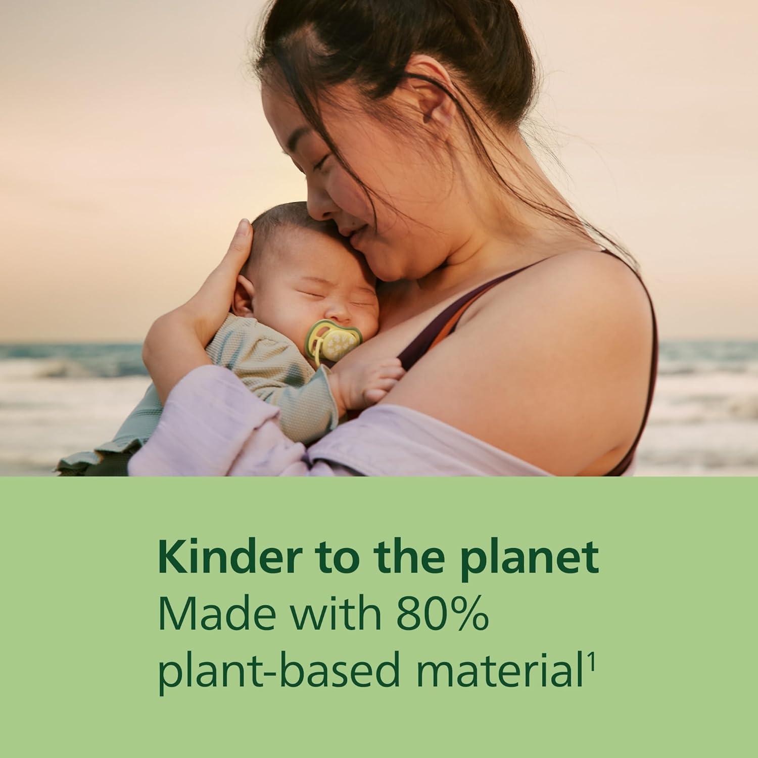 imagePhilips Avent Ultra Air Pacifier  4 x Light Breathable Baby Pacifiers for Babies Aged 06 Months BPA Free with Sterilizer Carry Case SCF08551beige