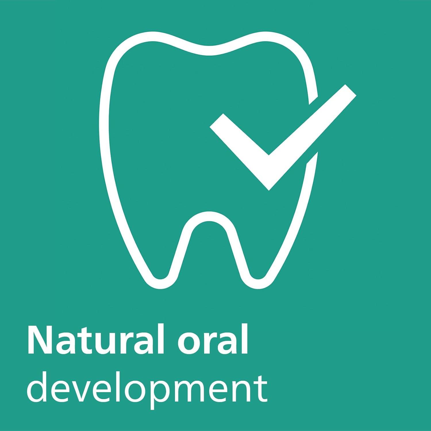 imagePhilips Avent Ultra Soft Pacifiers  Orthodontic Design for Babies 618 Months Flexible Shield Silicone Symmetrical Nipple BPAFree 2 Sterilizing Cases 4 Pack SCF09151Violet Puppy  Orange Leaves