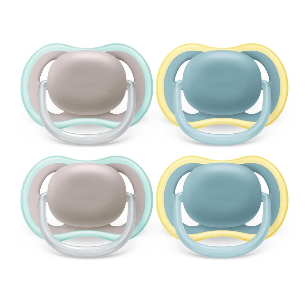 imagePhilips Avent Ultra Air Pacifier  4 x Light Breathable Baby Pacifiers for Babies Aged 18 Months Plus BPA Free with Sterilizer Carry Case Model SCF34925Beighe  Dawn