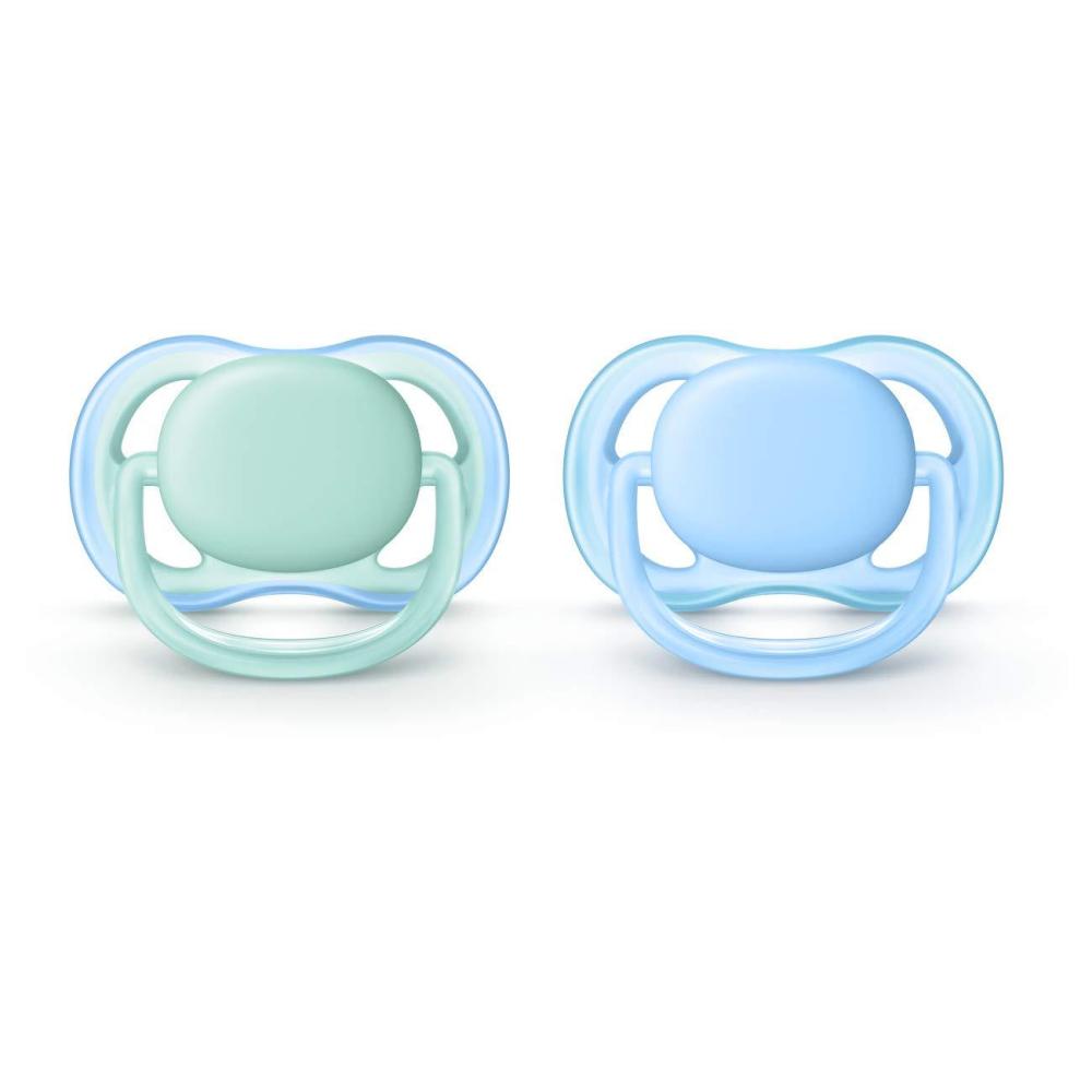 imagePhilips Avent Ultra Air Pacifier 06 months bluegreen 2 pack SCF24420