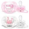 imagePhilips AVENT Ultra Soft Pacifier 06 Months Dreams and Happy Designs 4 Pack WhiteGreen SCF22243DreamsSwans