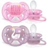 imagePhilips AVENT Ultra Soft Pacifier 06 Months Dreams and Happy Designs 4 Pack WhiteGreen SCF22243PrincessSwans