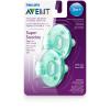 imagePhilips Avent Super Soothie Pacifier Green 3 months 2 Pack SCF19205