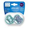 imagePhilips Avent Ultra Air Pacifier  4 x Light Breathable Baby Pacifiers for Babies Aged 18 Months Plus BPA Free with Sterilizer Carry Case Model SCF34925Opal Elephant  Blue Hello