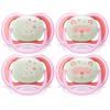 imagePhilips AVENT Ultra Air Nighttime 618 Months Pacifier Pink Pack of 4 SCF37644