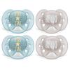 imagePhilips AVENT Ultra Soft Pacifier 06 Months Dreams and Happy Designs 4 Pack WhiteGreen SCF22243Little Star Hello