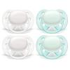 imagePhilips AVENT Ultra Soft Pacifier 06 Months Dreams and Happy Designs 4 Pack WhiteGreen SCF22243WhiteGreen