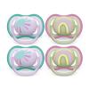 imagePhilips Avent Ultra Air Pacifier  4 x Light Breathable Baby Pacifiers for Babies Aged 06 Months BPA Free with Sterilizer Carry Case SCF08551Lilac Sun  Green Rainbow