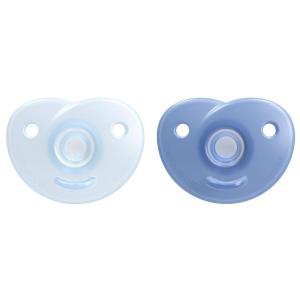 imagePhilips AVENT Soothie Heart pacifier 318m pinklight pink 2 pack SCF09912BlueLight Blue