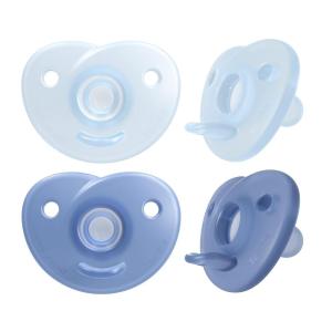 imagePhilips Avent Soothie Heart Pacifier PinkLight Pink 03 Months 4 Pack SCF09942Blue Light Blue