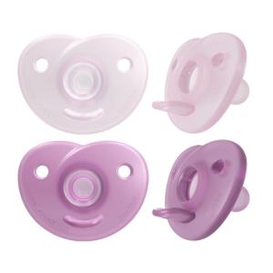 imagePhilips Avent Soothie Heart Pacifier PinkLight Pink 03 Months 4 Pack SCF09942PinkLight Pink